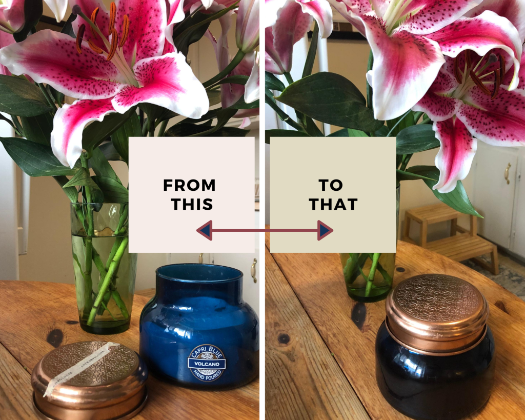 DIY anthropologie candle